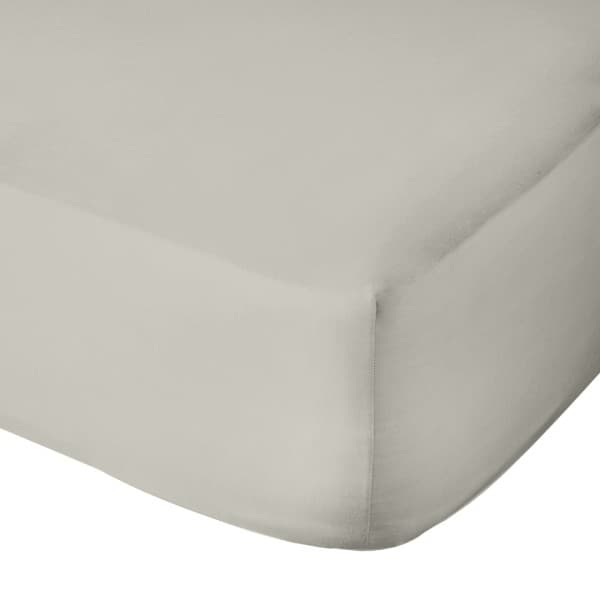 Natural Cotton 200tc Fitted Sheet