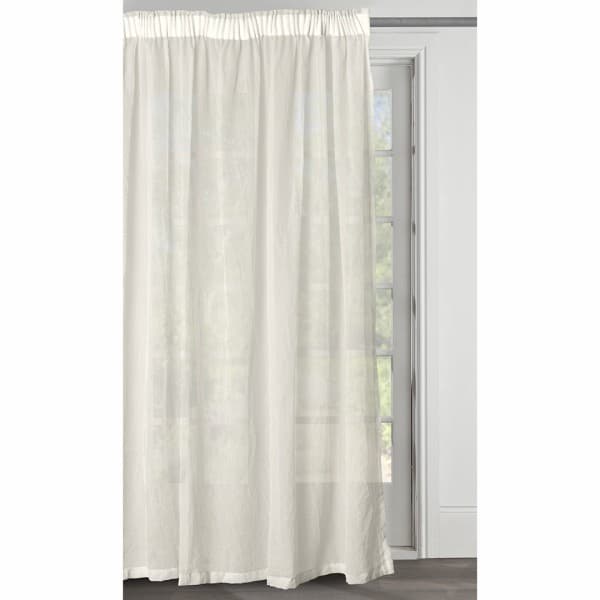 Cream Crushed Voile Curtain