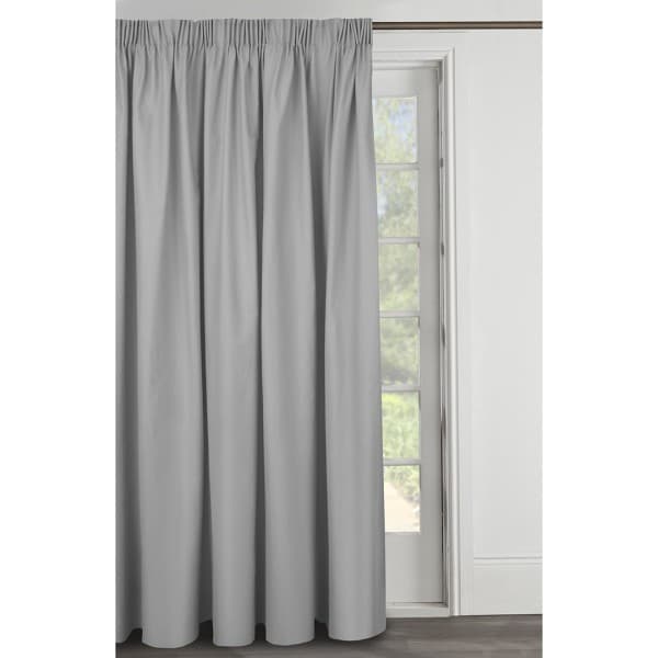 Plain Grey Curtain