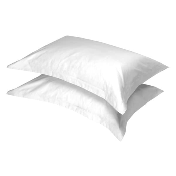 Oxford White Cotton 200tc Pillowcase Pair