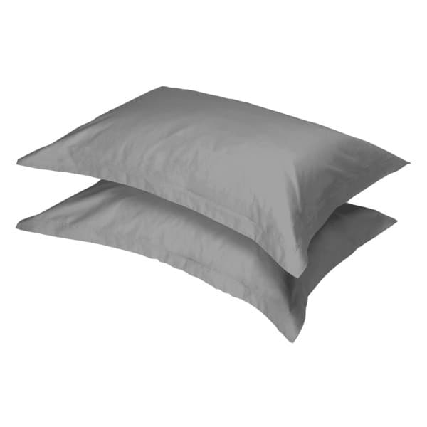 Oxford Grey 300tc Egyptian Cotton Pillowcase Pair