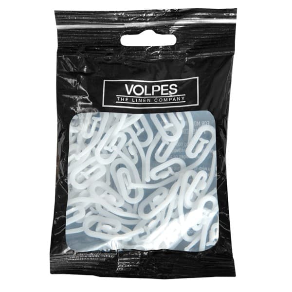 White Curtain Hooks