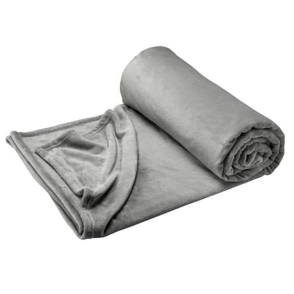 Shimmersoft Grey Throw
