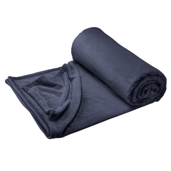 Shimmersoft Midnight Blue Throw