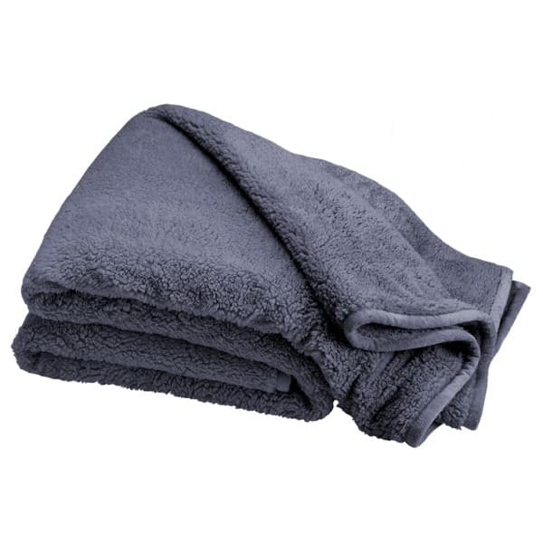 Cloud Steel Blue Blanket