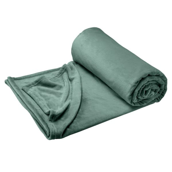 Shimmersoft Hunters Green Throw
