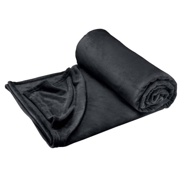 Shimmersoft Black Throw