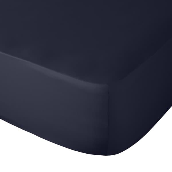 Midnight Blue 300tc Egyptian Cotton Fitted Sheet