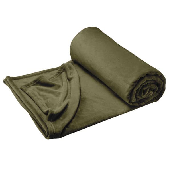 Shimmersoft Olive Throw