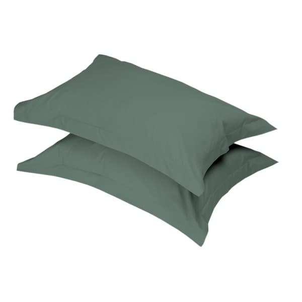 Oxford Sage Cotton 200tc Pillowcase Pair