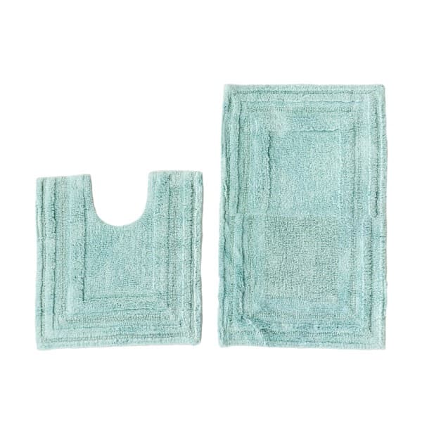 Ollie Duck Egg Bath Rug Set