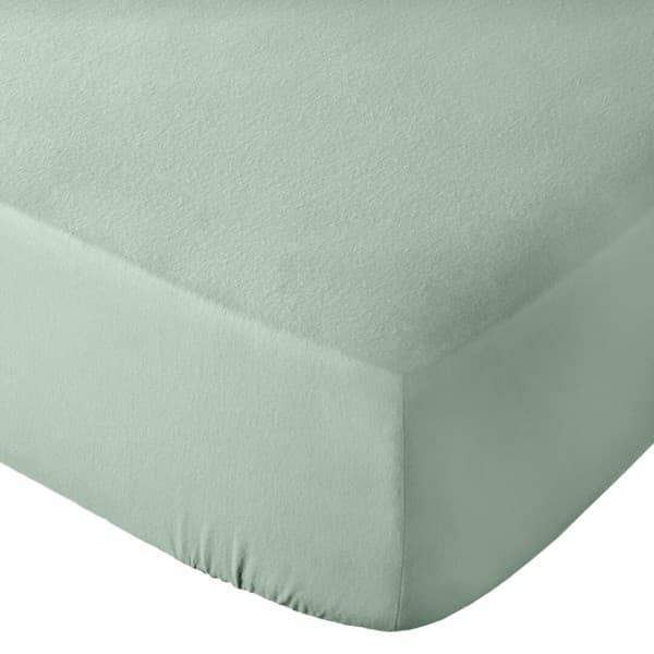 Sage Winter Cotton Fitted Sheet