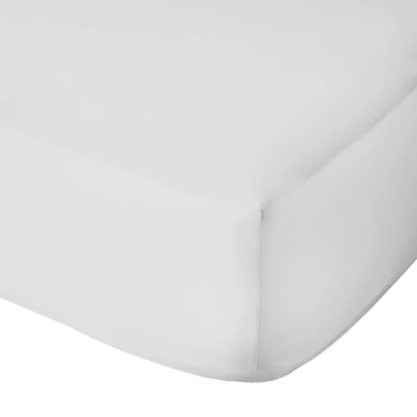 White 800tc Egyptian Cotton Fitted Sheet