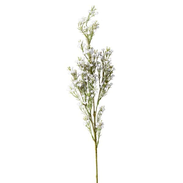 Wax Flower White Faux Plant