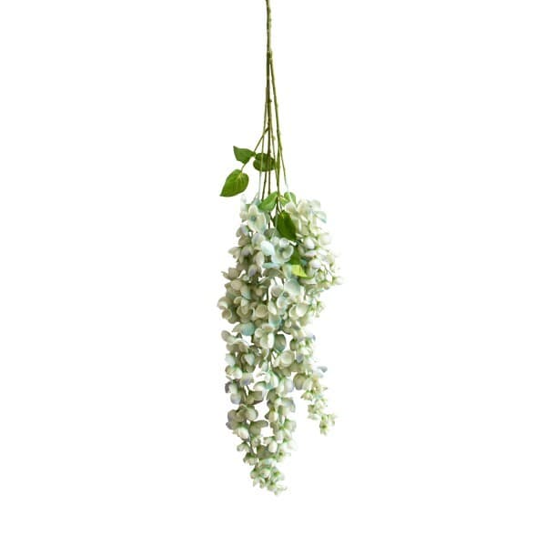 Wisteria White Faux Plant