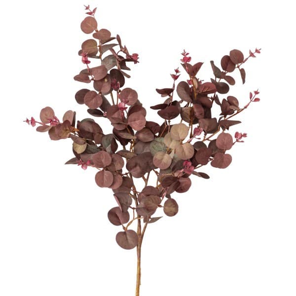 Euca Spray Purple Faux Plant