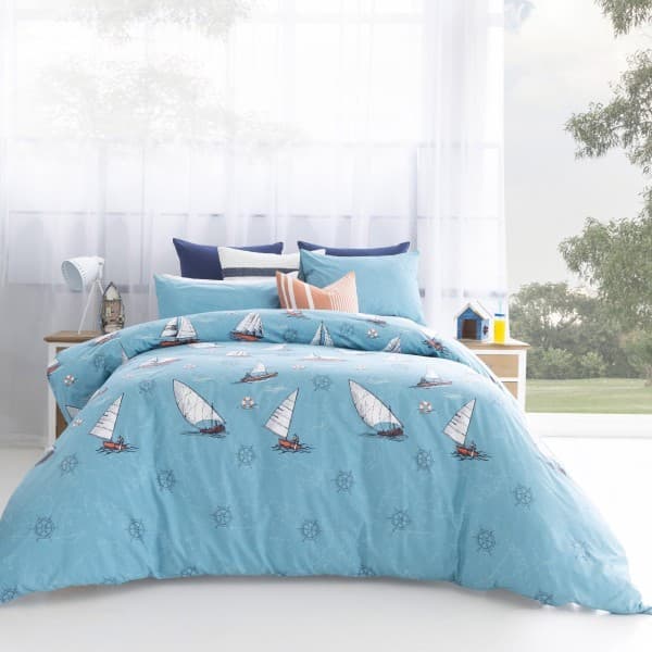 TOBY TEAL DUVET COVER SET