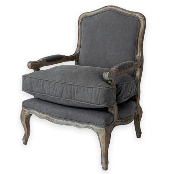 LOUIS BIRCH CHARCOAL CHAIR