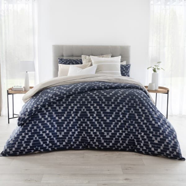 AYSHA MIDNIGHT BLUE DUVET COVER SET