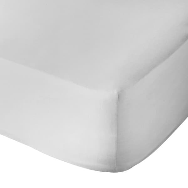 Grey Polycotton 144tc Fitted Sheet