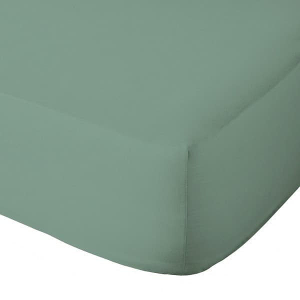 Sage Cotton 200tc Fitted Sheet