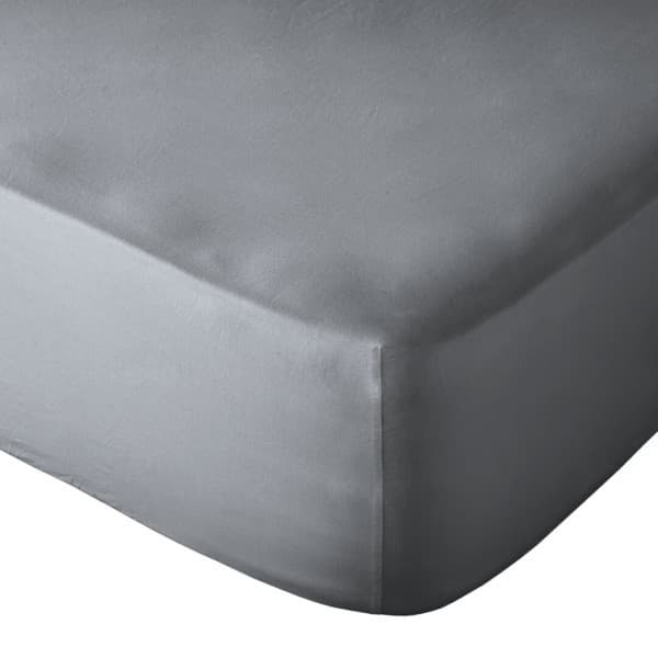 Charcoal Washed Cotton Fitted Sheet
