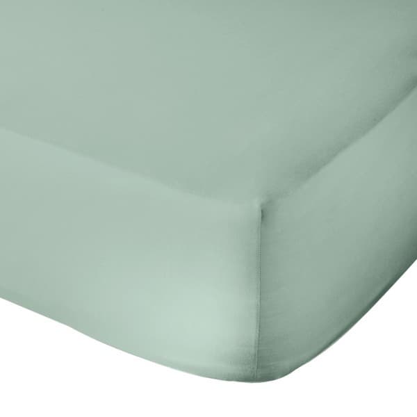 Seafoam Cotton 600tc Fitted Sheet