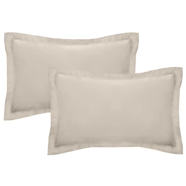 OXFORD LATTE 600TC EGYPTIAN COTTON PILLOWCASE PAIR
