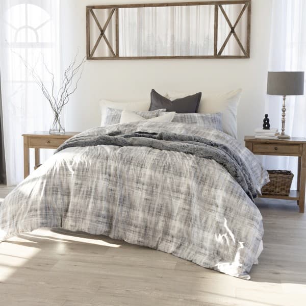 CALICO  GREY DUVET COVER SET