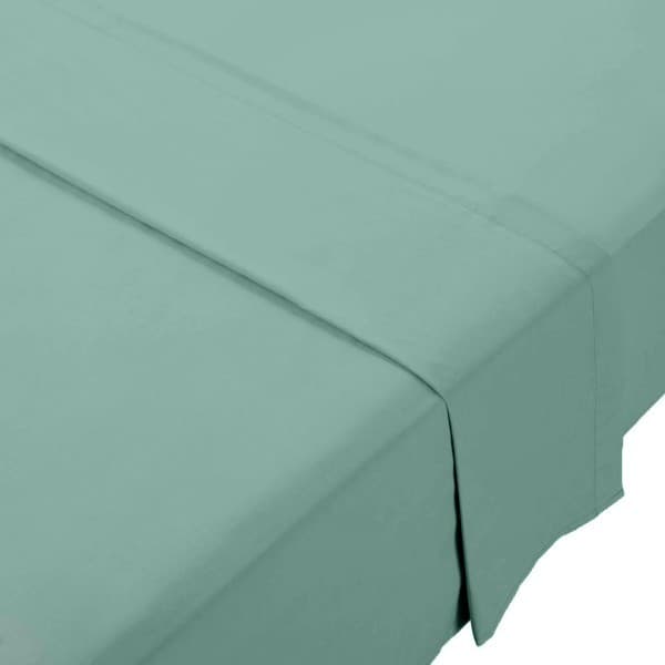 Teal Polycotton 144tc Flat Sheet