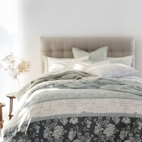 SOPHIE DUCK EGG DUVET COVER SET