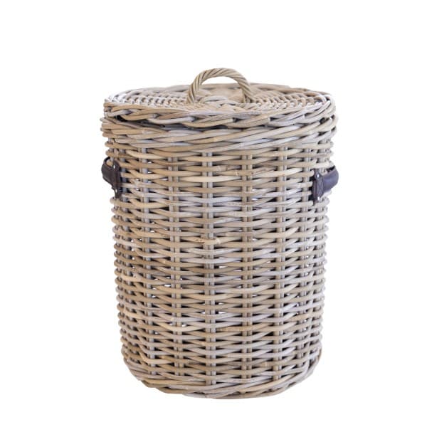 Kubu Round Hamper Natural Basket