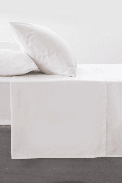 White Polycotton 144tc Flat Sheet