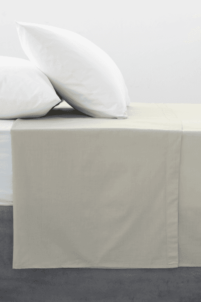 Nude Polycotton 144tc Flat Sheet