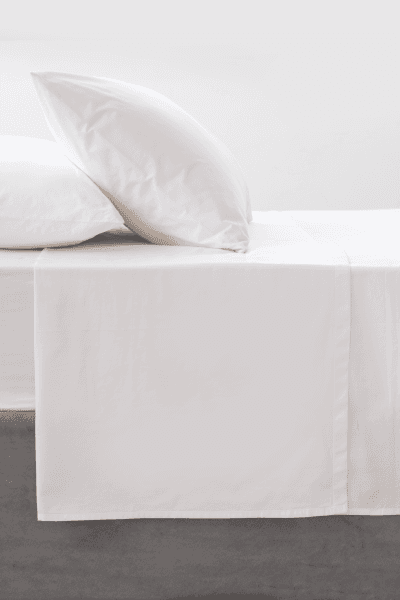 White 300tc Egyptian Cotton Flat Sheet
