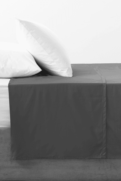 Charcoal 300tc Egyptian Cotton Flat Sheet