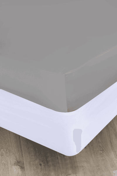 Grey 300tc Egyptian Cotton Fitted Sheet