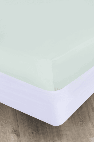 Duck Egg 300tc Egyptian Cotton Fitted Sheet