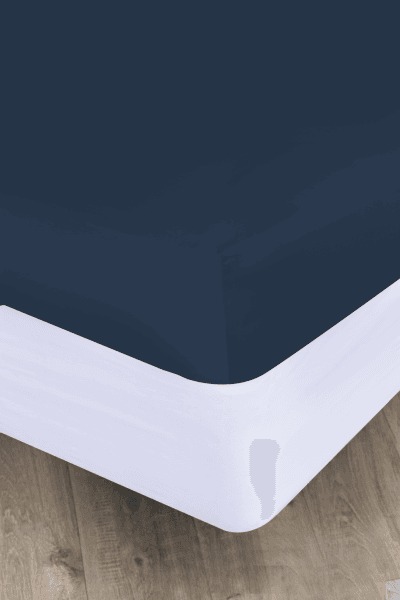 Midnight Blue 300tc Egyptian Cotton Fitted Sheet