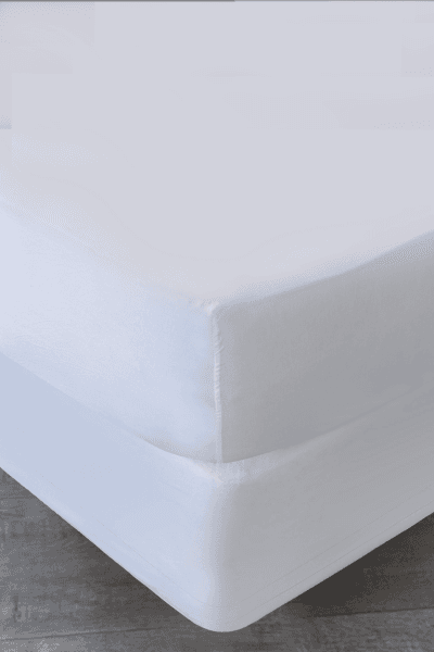 White Washed Cotton Fitted Sheet