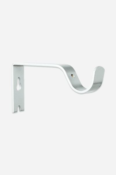 SILVER STEEL SINGLE CURTAIN BRACKET