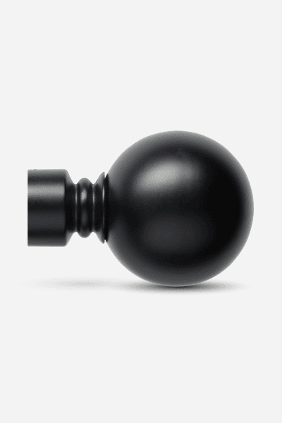 BLACK STEEL SOLID FINIAL BALL