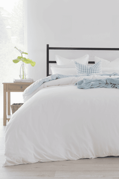 White Washed Cotton  Duvet Cover Set