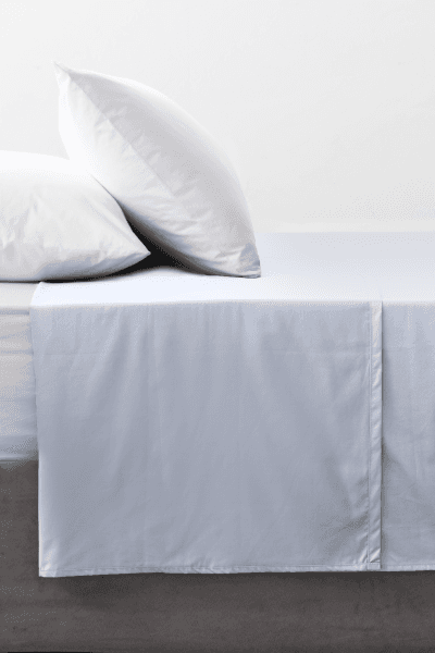 Sky Blue 300tc Egyptian Cotton Flat Sheet