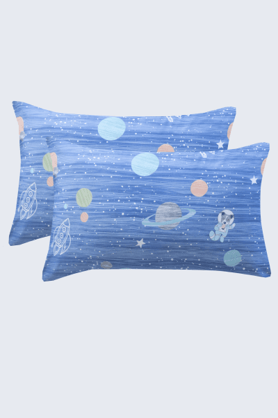 ASTRO BLUE PILLOWCASE PAIR