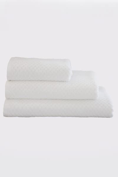 White Essentials Textured Towel