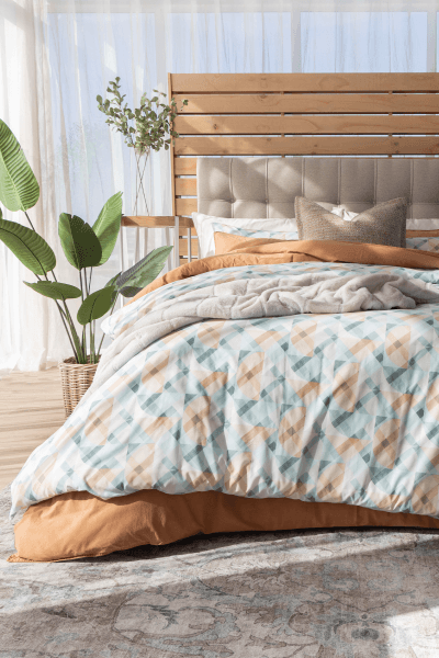 LUKE  TEAL DUVET COVER SET
