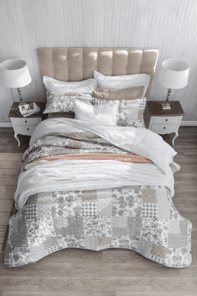 NYLAH GREY QUILT SET