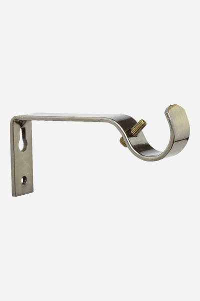 BRUSHED BRONZE 25MM STEEL SINGLE CURTAIN BRACKET