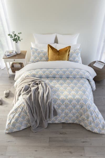 LEONA TEAL DUVET COVER SET